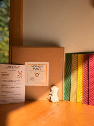 Rolled Beeswax Candle Kit   Seasonal Fall Colors
