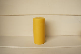 Momo's Place solid pillars are eco friendly candles that are made of 100% pure beeswax and all natural cotton wicks
